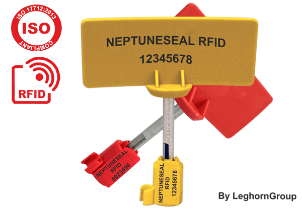 High Security Container Bolt Seal Verzegeling, UHF RFID Type NEPTUNE SEAL RFID